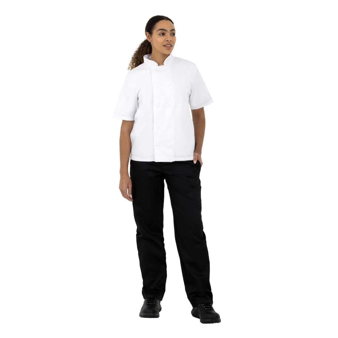 BB547-L Nisbets Essentials koksbuis wit (2 stuks) L