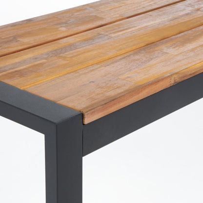 DS158 Bolero stalen en acaciahouten industriële banken 160cm (2 stuks)