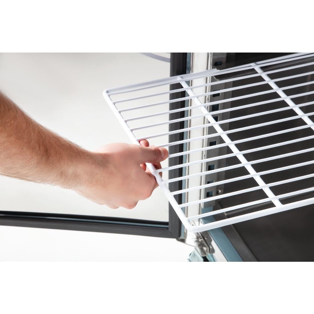 G596 Polar U-serie 2-deurs koelwerkbank 282L