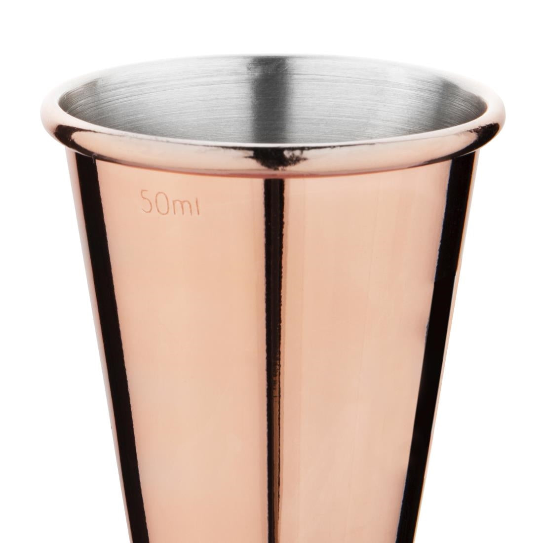 DR606 Olympia koperen barmaatje/jigger 25/50ml