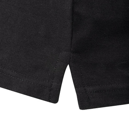 A735-M Unisex poloshirt zwart M