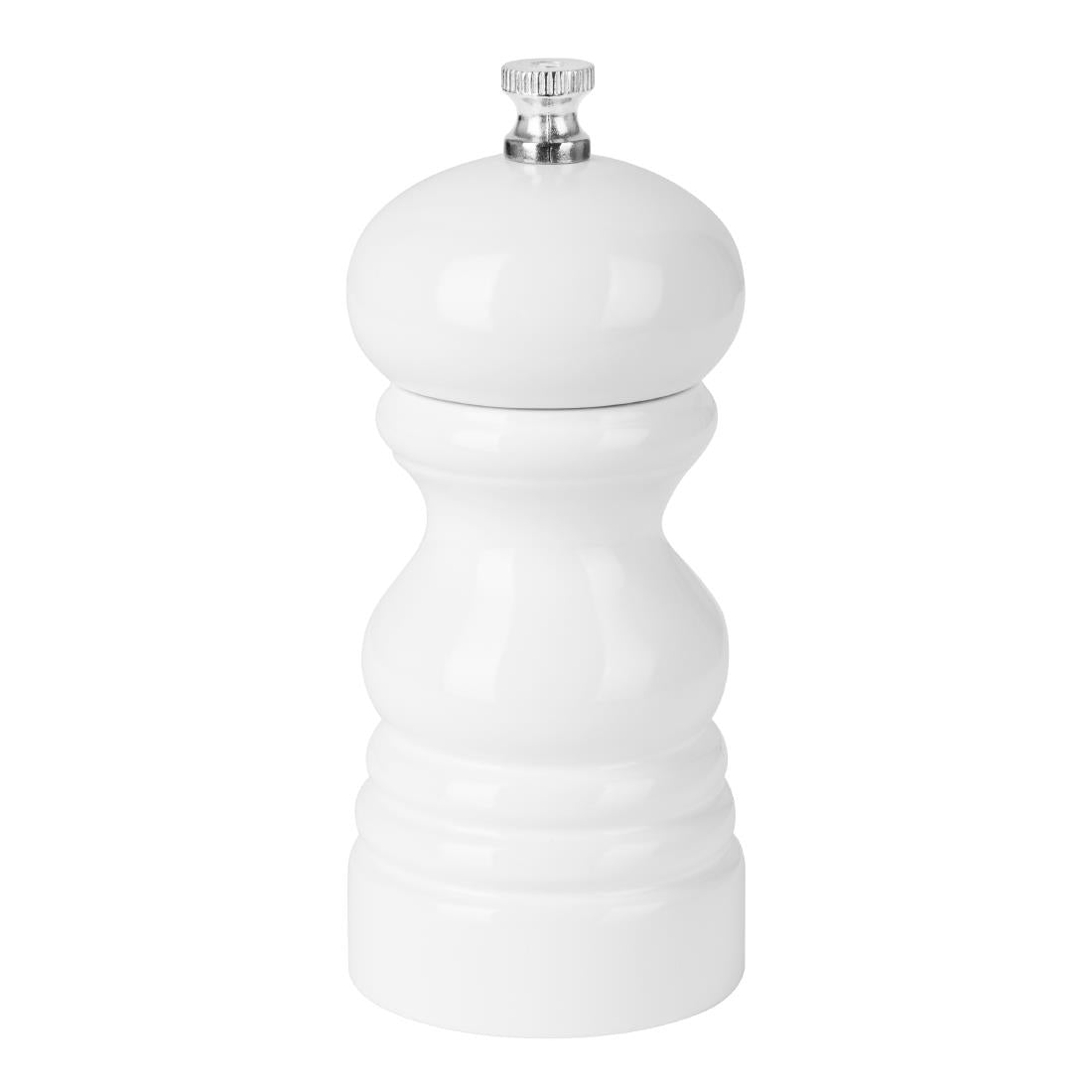 DN652 Olympia Zout- Of Pepermolen Wit Hevea Hout 125mm