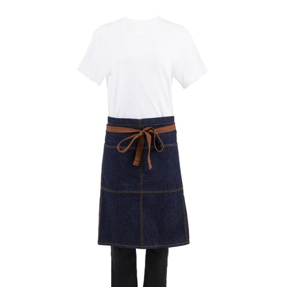 B345 Chef Works Urban Memphis standaard sloof indigo