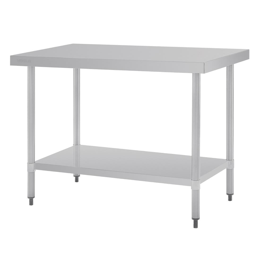 GJ502 Vogue RVS werktafel zonder achteropstand 90x120x70cm