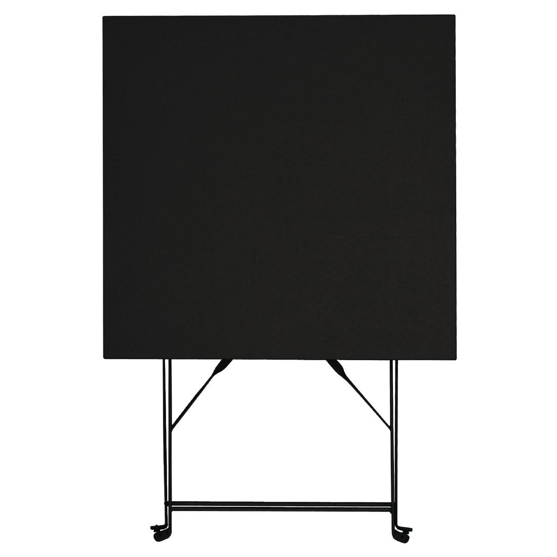 GK989 Bolero vierkante stalen klaptafel zwart 60cm