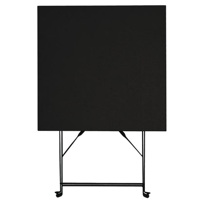 GK989 Bolero vierkante stalen klaptafel zwart 60cm