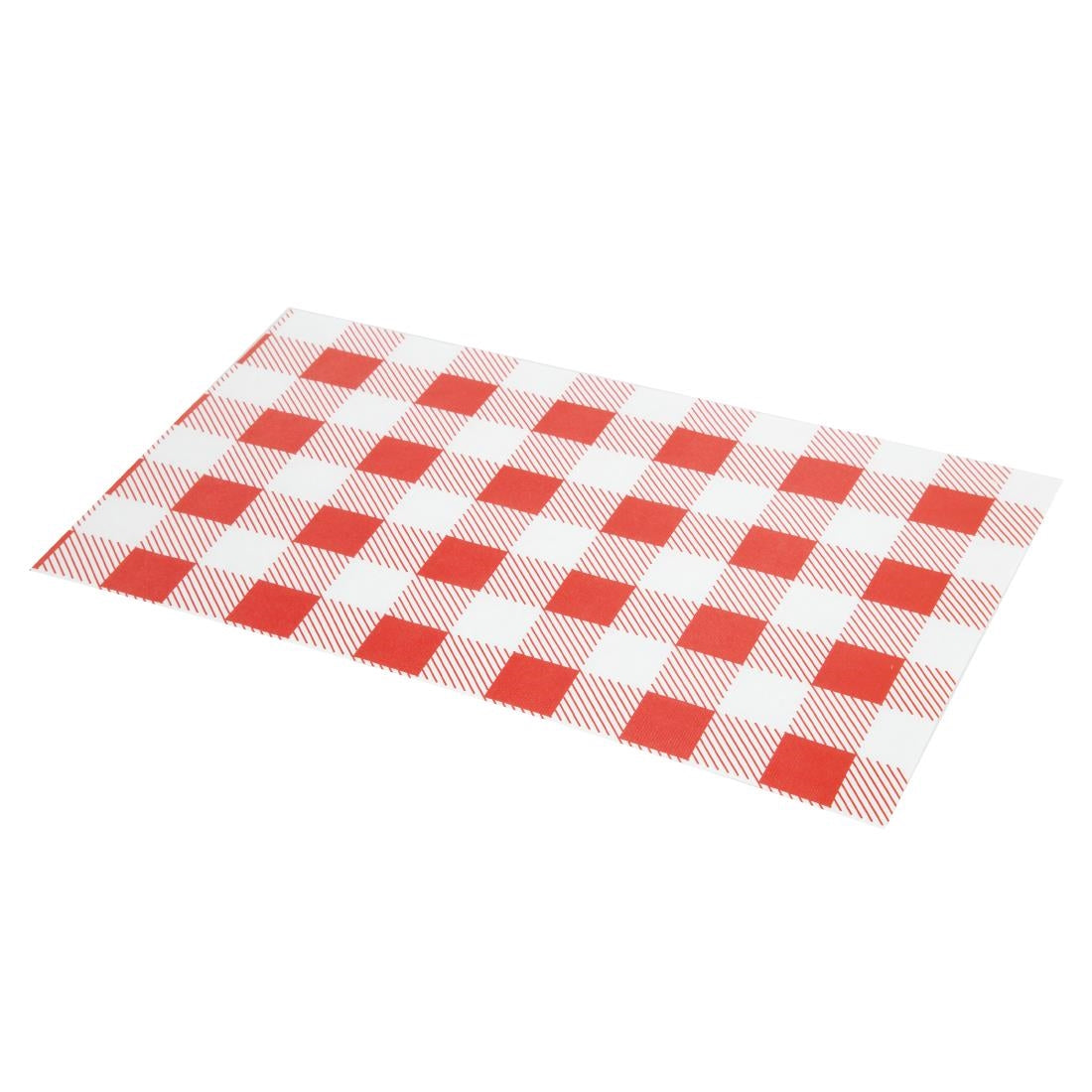 CL658 Rood Gingham vetvrij papier 19x31cm (200 stuks)