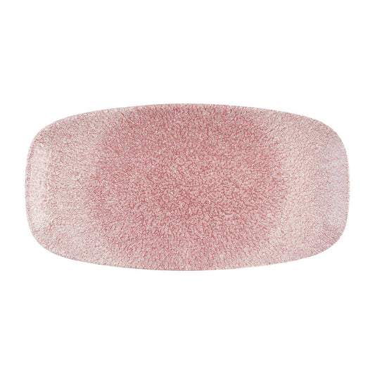 DX843 Churchill Raku Pink Quartz Chefs Ovaal Bord 35.2 x 18.7cm (6 stuks)