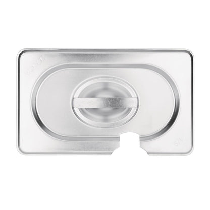CB176 Vogue RVS deksel met lepeluitsparing GN1/9