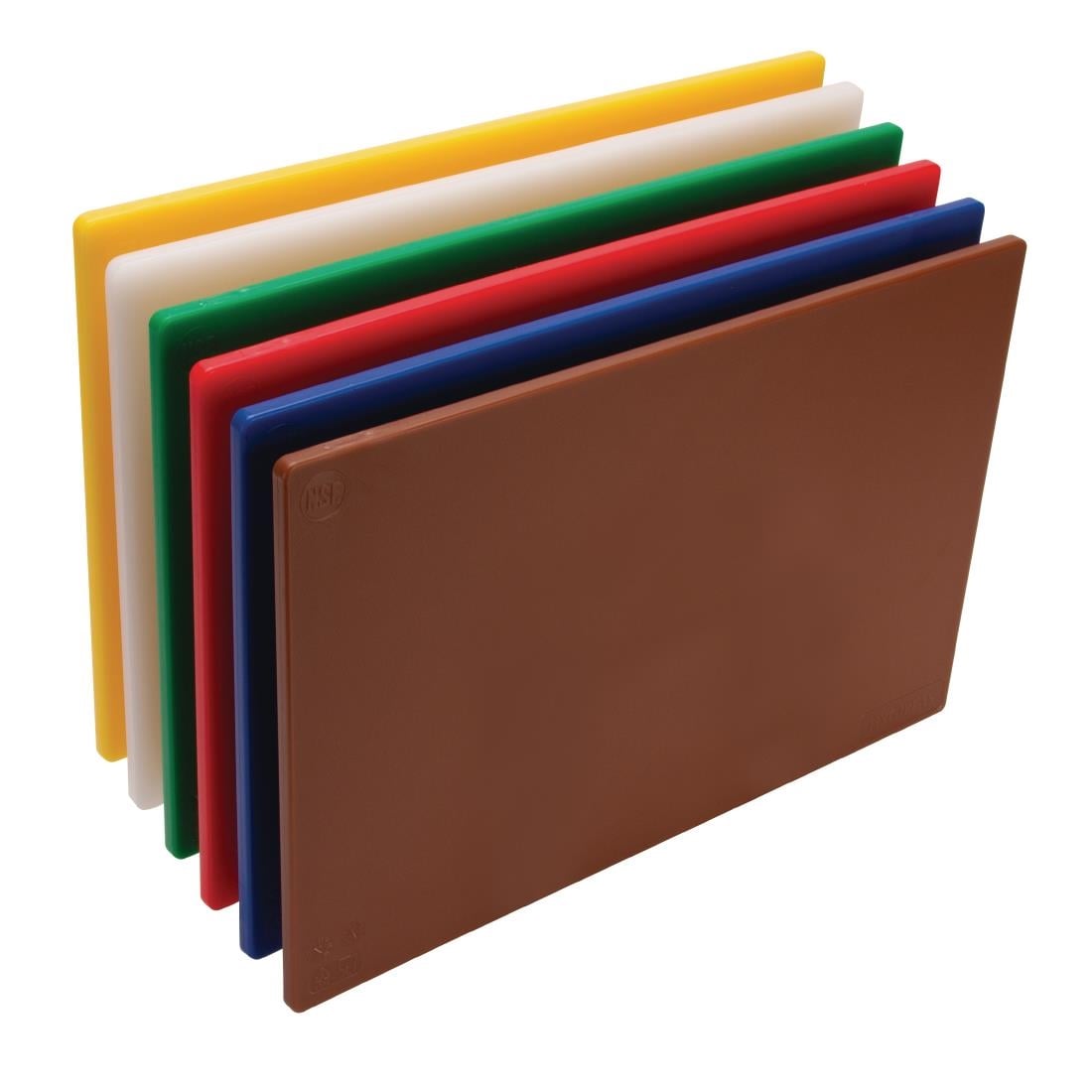 W356 Hygiplas LDPE snijplanken HACCP 450(B) x 300(L) x 10(H)mm (6 stuks)