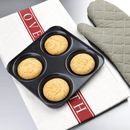 GD012 Vogue koolstofstaal anti-aanbak yorkshire pudding bakvorm 4 cups
