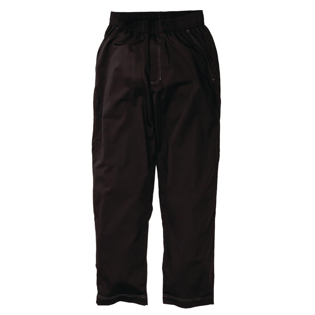 B187-L Chef Works Cool Vent uniseks baggy koksbroek zwart L