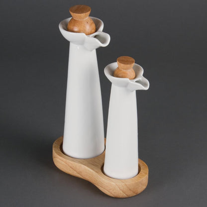 CB705 Olympia Whiteware olie en azijnset