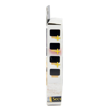 CU906 Securit Silhouette rechthoekige mini krijtborden, inclusief krijtstift Houten voet (4 stuks)