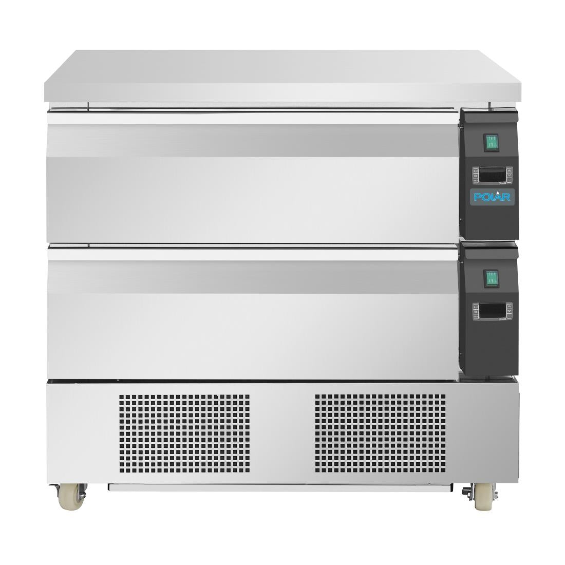 DA996 Polar U-serie compacte koel-vrieswerkbank 2 lades 4x GN 1/1