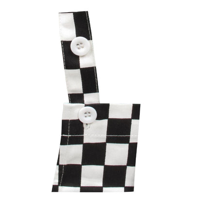 B357 Whites kinderschort zwart-wit geruit
