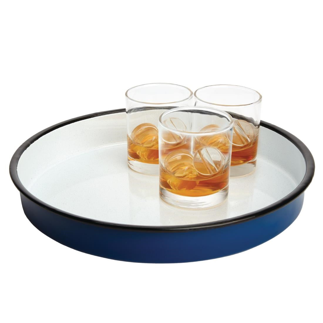 GM240 Olympia Geëmailleerd Stalen Dienblad Rond 32cm