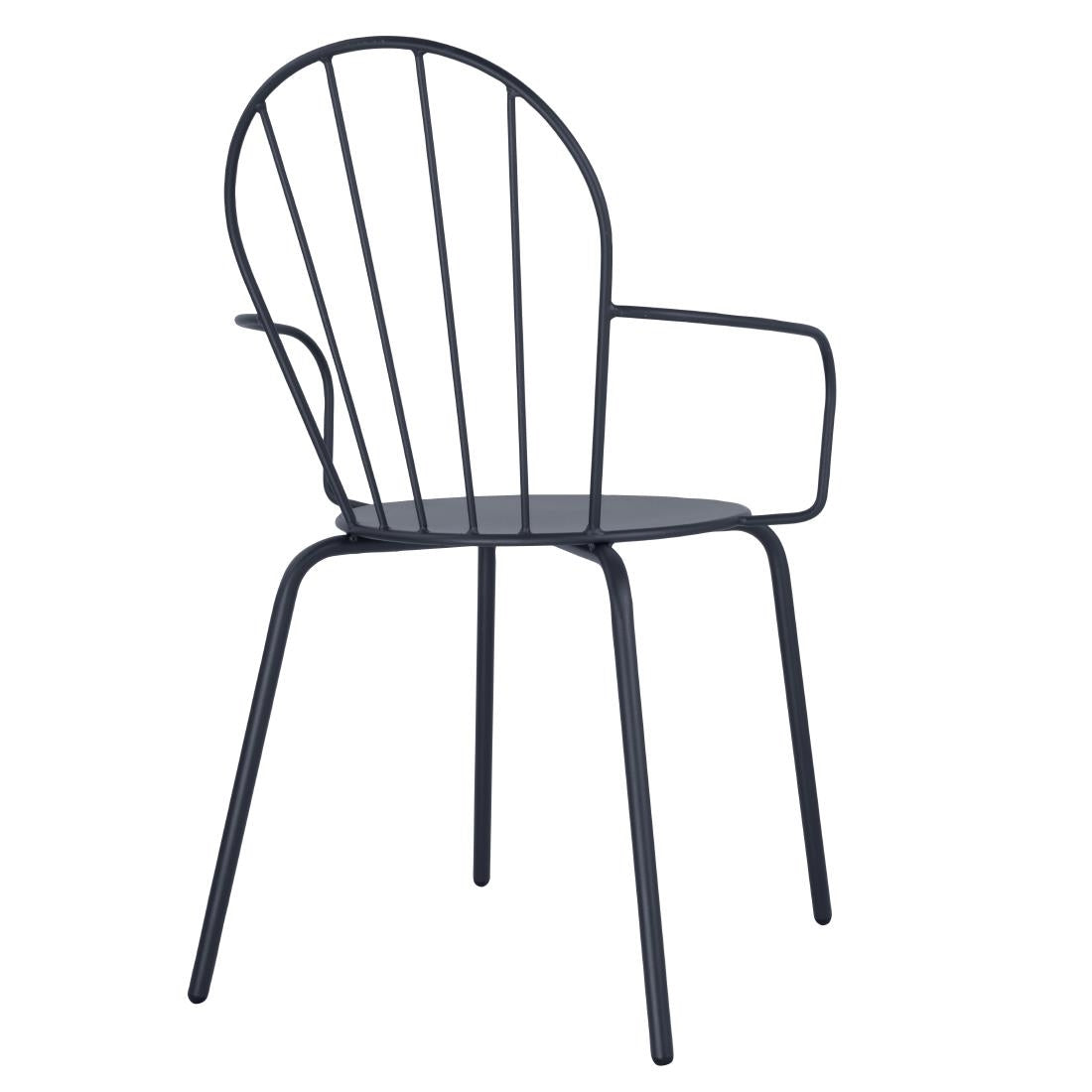 HZ358 Bolero Adeline Armstoelen Leisteenblauw (4 stuks)