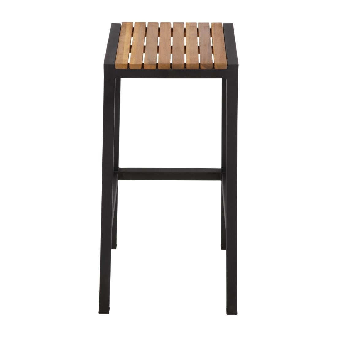 DS156 Bolero stalen en acaciahouten barkrukken (2 stuks)