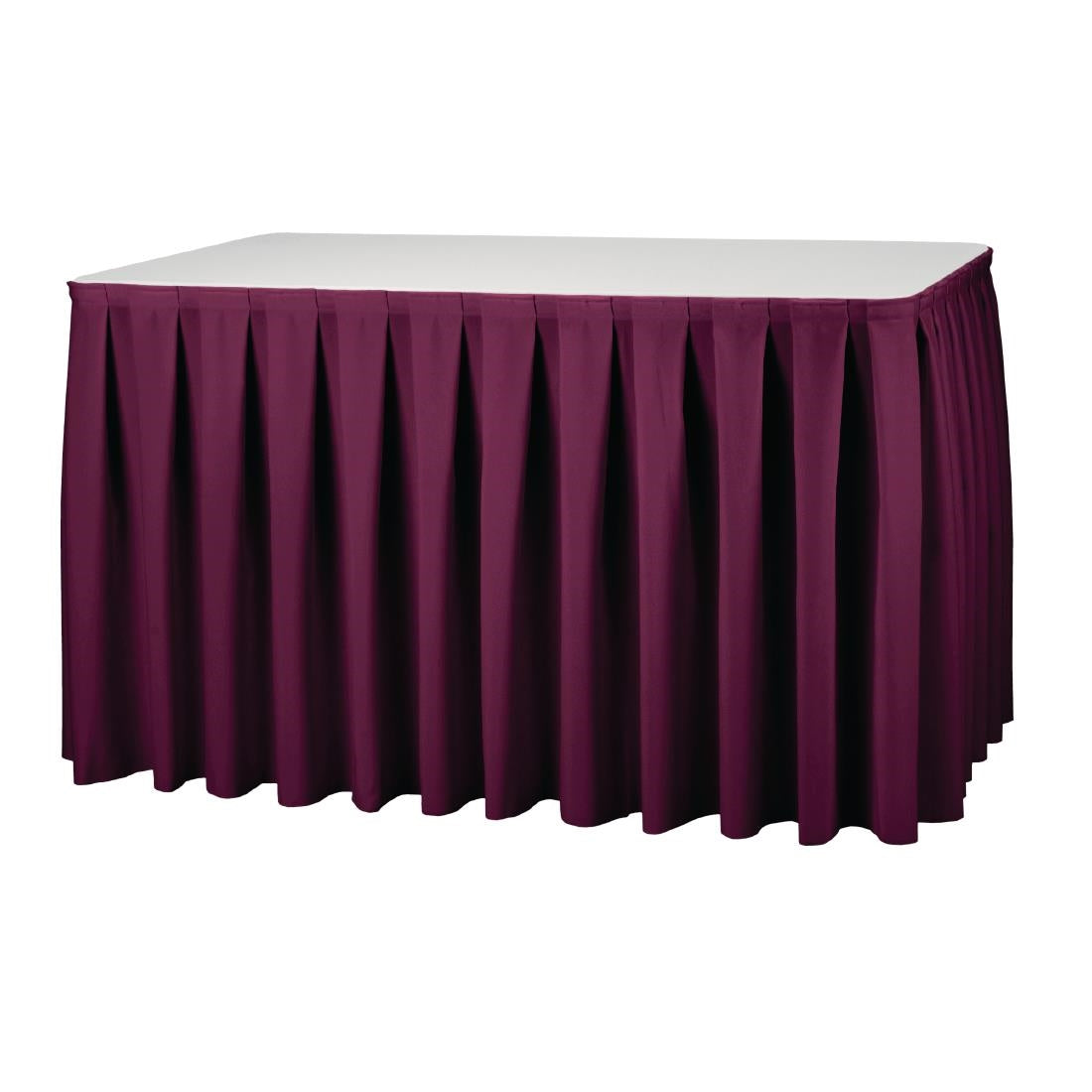 T999 Tafelrok Boxpleat bordeaux