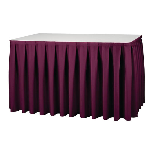 T999 Tafelrok Boxpleat bordeaux