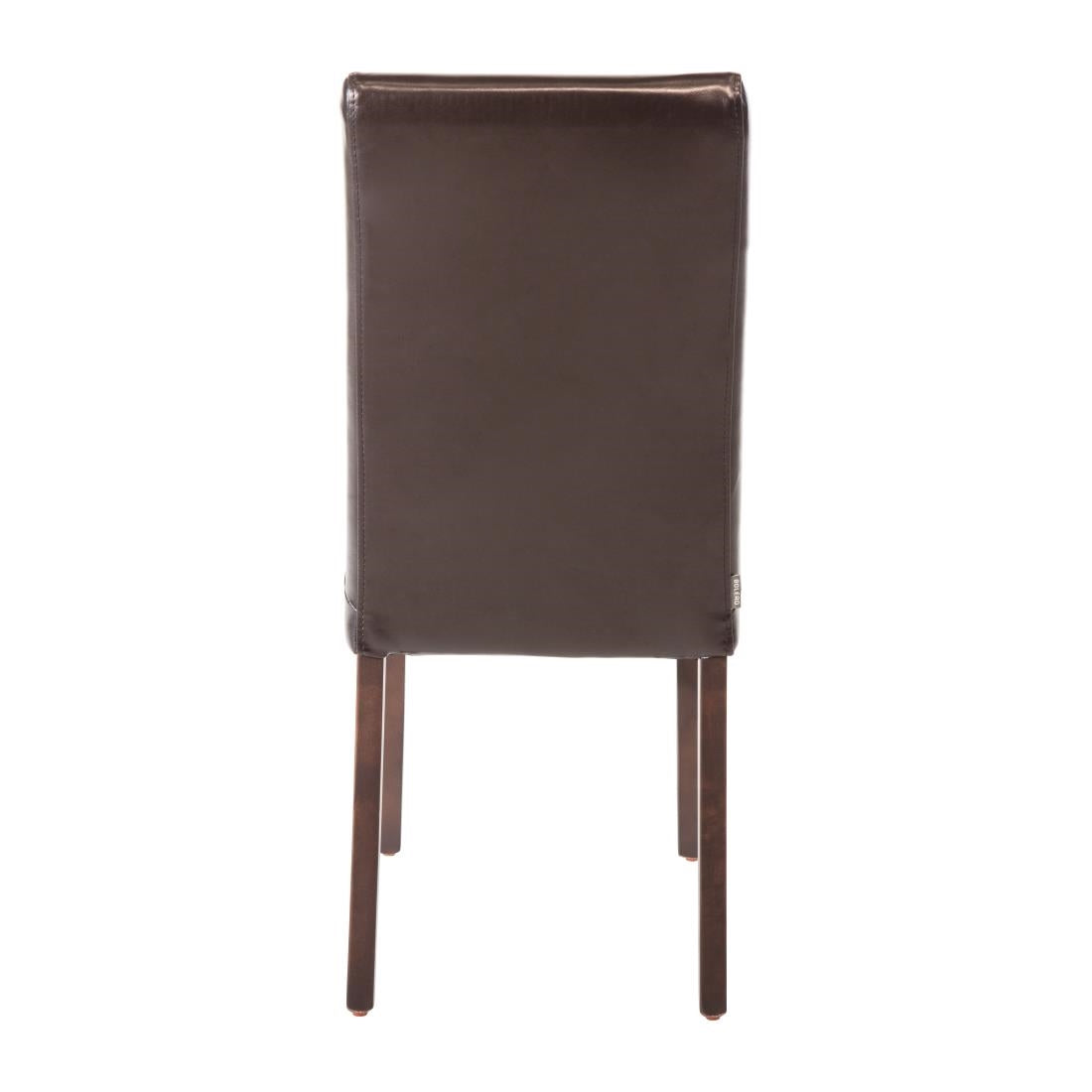 GF955 Bolero kunstlederen stoel donkerbruin (2 stuks)