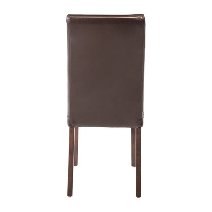GF955 Bolero kunstlederen stoel donkerbruin (2 stuks)