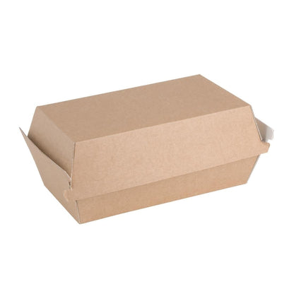 FB666 Fiesta Compostable composteerbare hamburgerdoosjes kraft klein 172mm (200 stuks)
