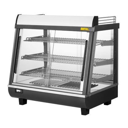 HW927 Buffalo Voor- En Achterdeur Verwarmde Vitrine 96Ltr