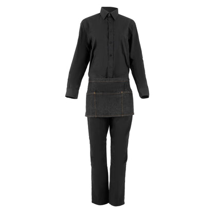 B591 Chef Works Urban Memphis Heupschort zwart