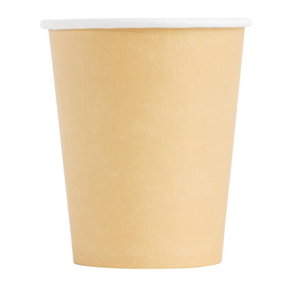 GF030 Fiesta Recyclable koffiebekers enkelwandig lichtbruin 23cl (1000 stuks)