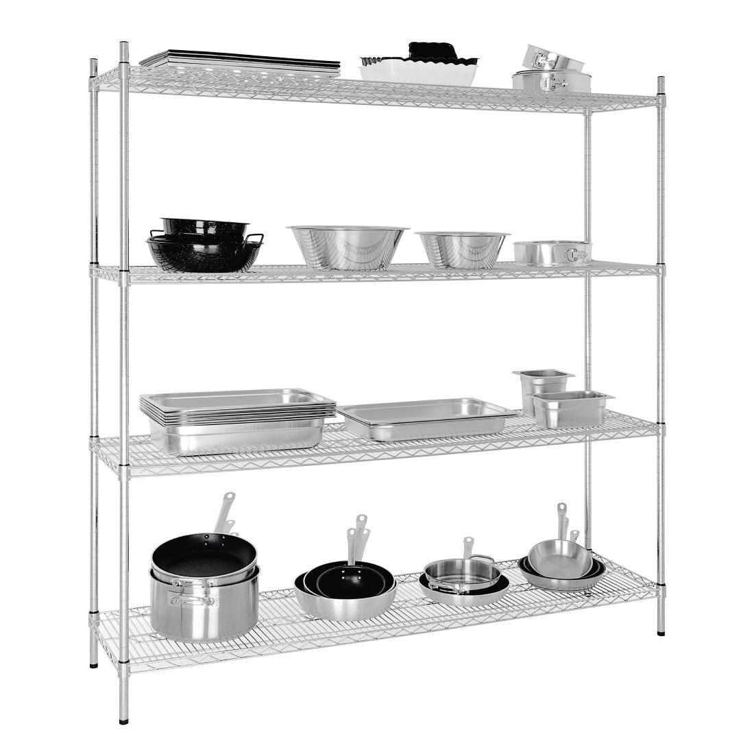 L939 Vogue voorraadrek met 4 schappen 183x45,7cm