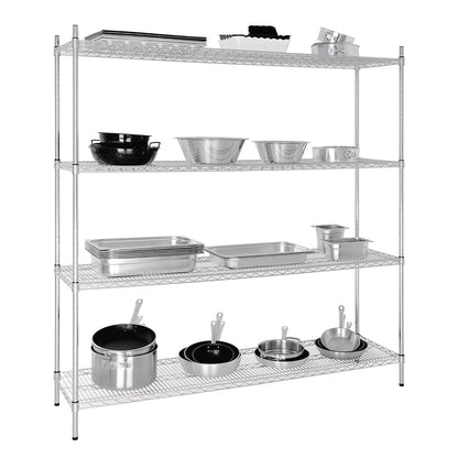L939 Vogue voorraadrek met 4 schappen 183x45,7cm