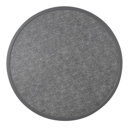 DL489 Bolero Rond Tafelblad Van Glasvezel, Geborsteld Zwart 580mm