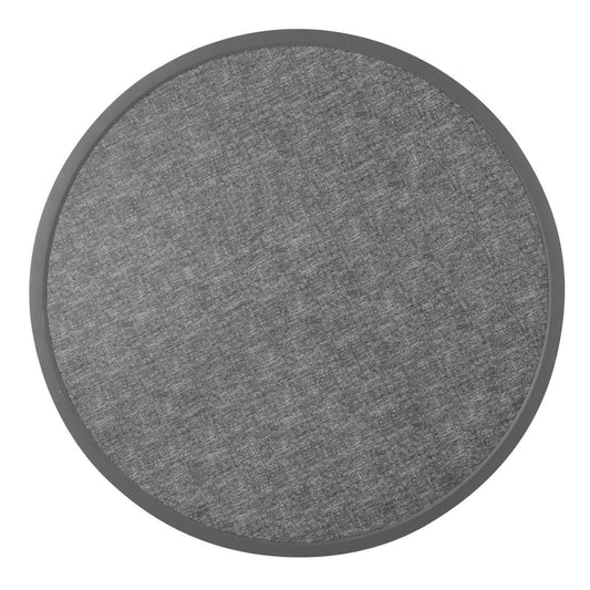 DL489 Bolero Rond Tafelblad Van Glasvezel, Geborsteld Zwart 580mm