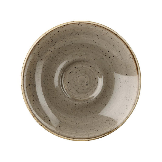 CY864 Churchill Stonecast Grey Espresso Schotel 11.8cm (12 stuks)