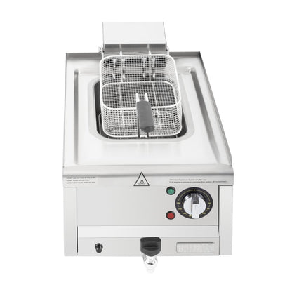 CU476 Buffalo 600-Serie Elektrische Friteuse, 8 Liter