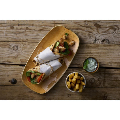 DX781 Churchill Stonecast Tangerine Chefs' Oblong No. 4 Mokken (6 stuks)