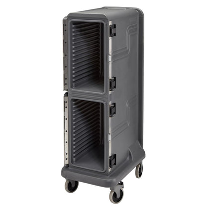 FU693 Cambro Ultra Pro Wagen Hoge Tweedeurs Wagen Voor Warme En Koude Gerechten, Antracietgrijs