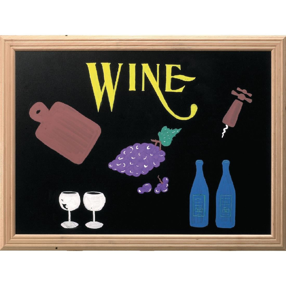 P498 Securit wandkrijtbord mahonie 40x50cm