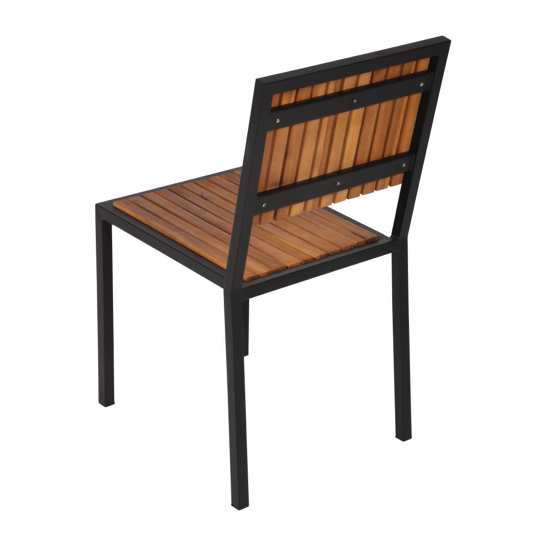 DS150 Bolero stalen en acaciahouten stoelen (4 stuks)