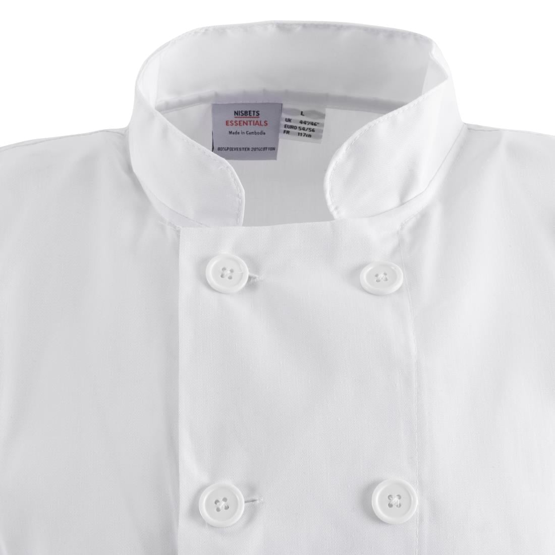 BB547-XS Nisbets Essentials koksbuis wit (2 stuks) XS