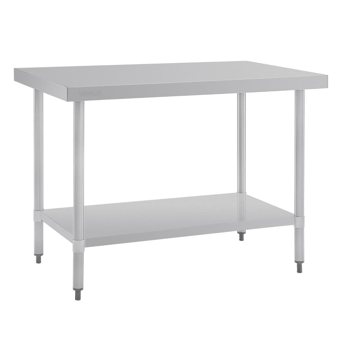 GJ502 Vogue RVS werktafel zonder achteropstand 90x120x70cm