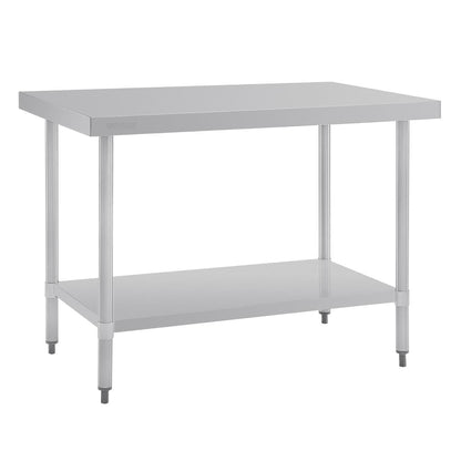 GJ502 Vogue RVS werktafel zonder achteropstand 90x120x70cm