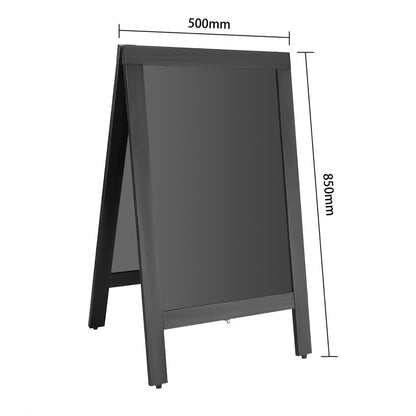 CU992 Olympia stoepplank zwart houten frame 500x850mm