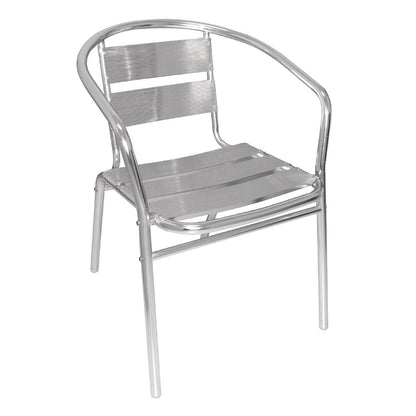 U419 Bolero stapelbare aluminium stoelen (4 stuks)