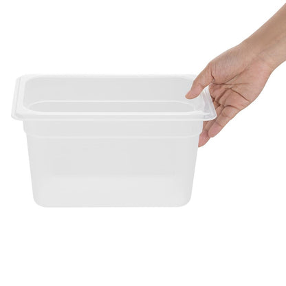 HZ343 Nisbets Essentials Polypropyleen 1/4 Gastronormbak 150mm