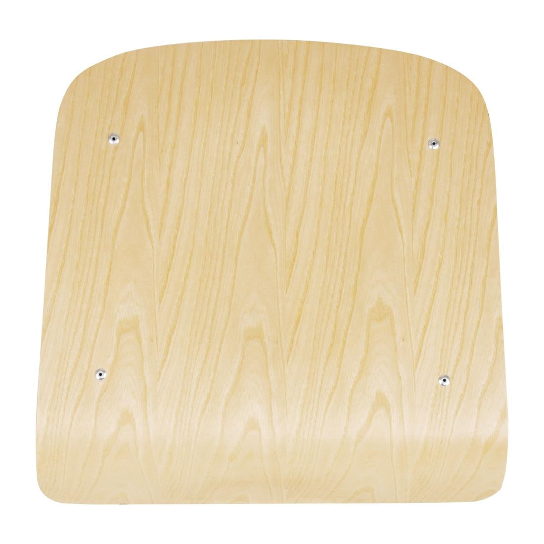 FB946 Bolero Cantina gegalvaniseerd stalen stoelen met houten zitting en rugleuning (4 stuks)