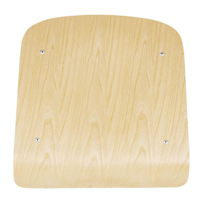 FB946 Bolero Cantina gegalvaniseerd stalen stoelen met houten zitting en rugleuning (4 stuks)