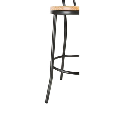 DC179 Bolero Clarisse hoge kruk metallic grijs, 1 stuks
